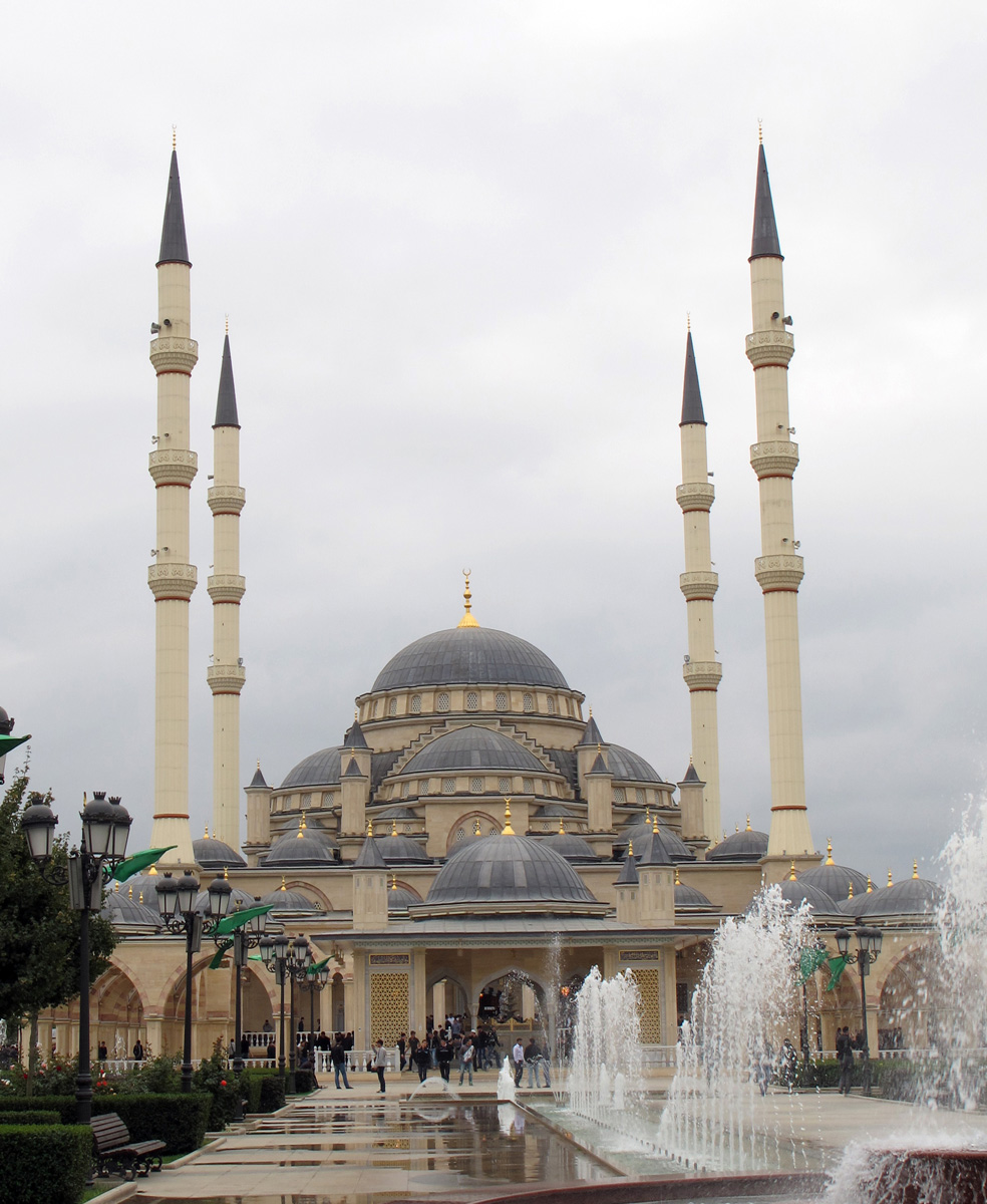 Grozny, New Mosque After Friday prayers