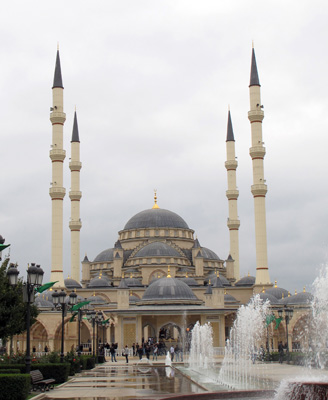 New Mosque After Friday prayers, Grozny, Chechnya, Oct 2011