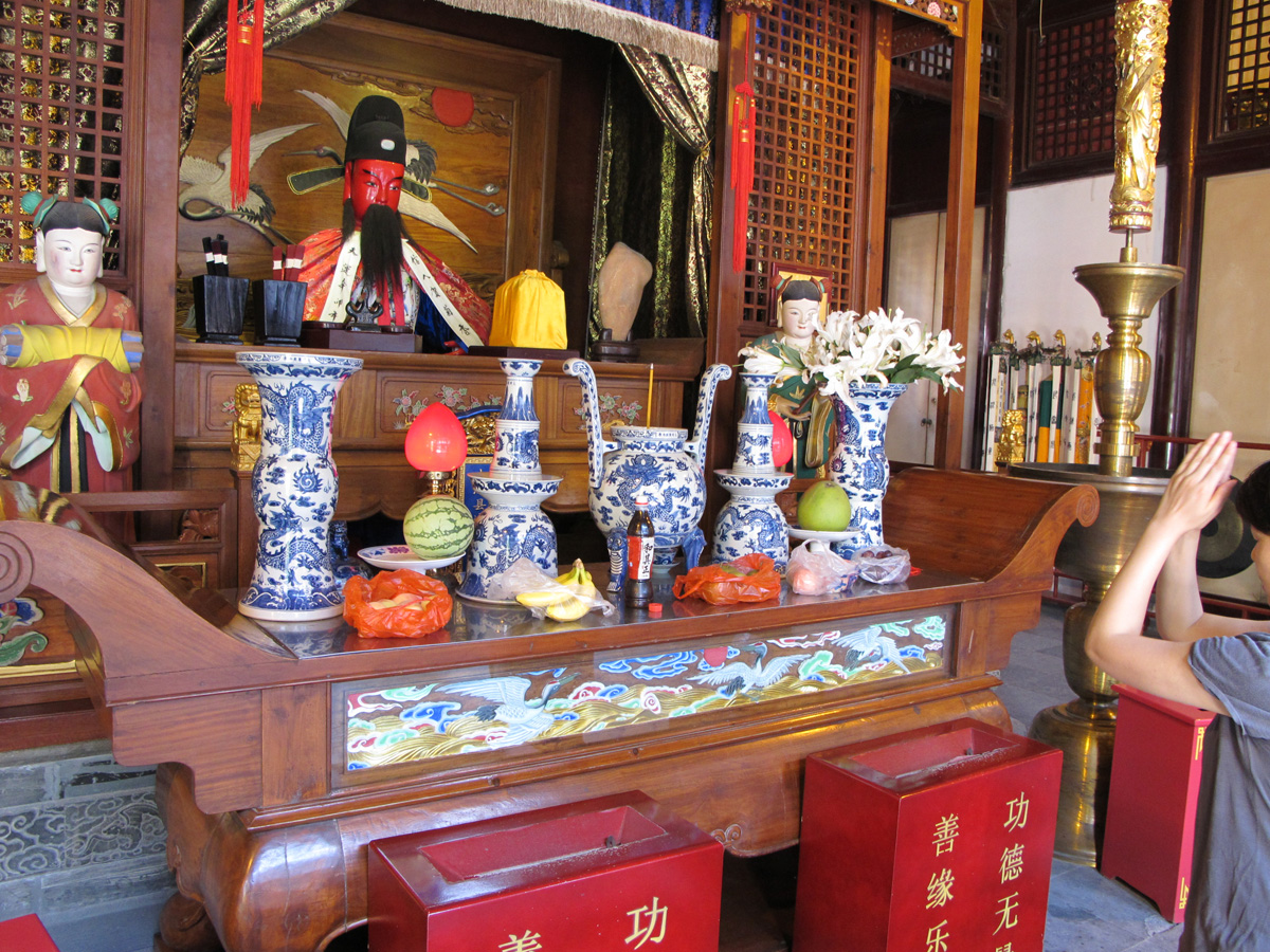 Shanghai, The City God Himself With well-earned gifts.