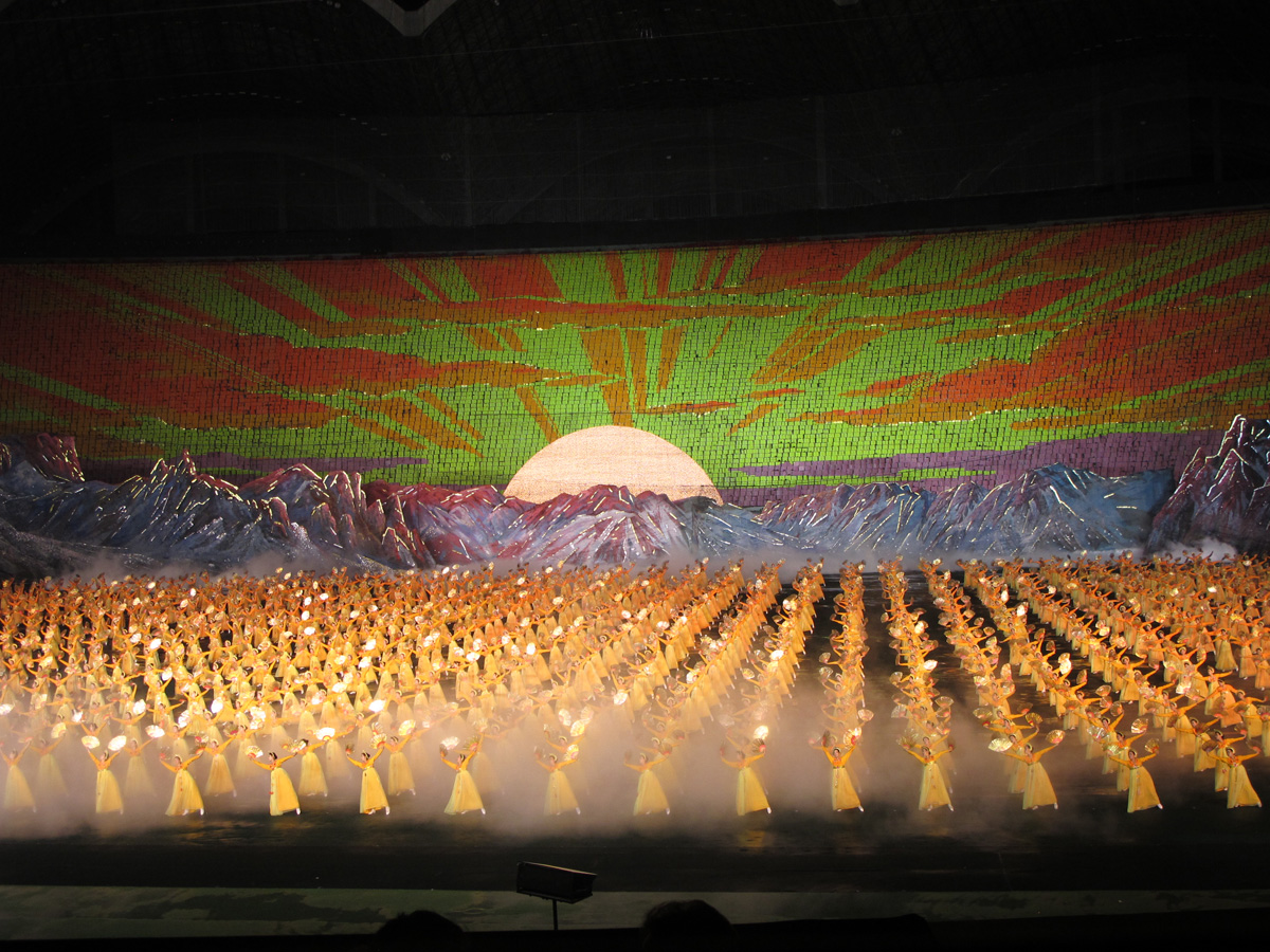 North Korea - Mass Games, Birth of the Korean Nation.