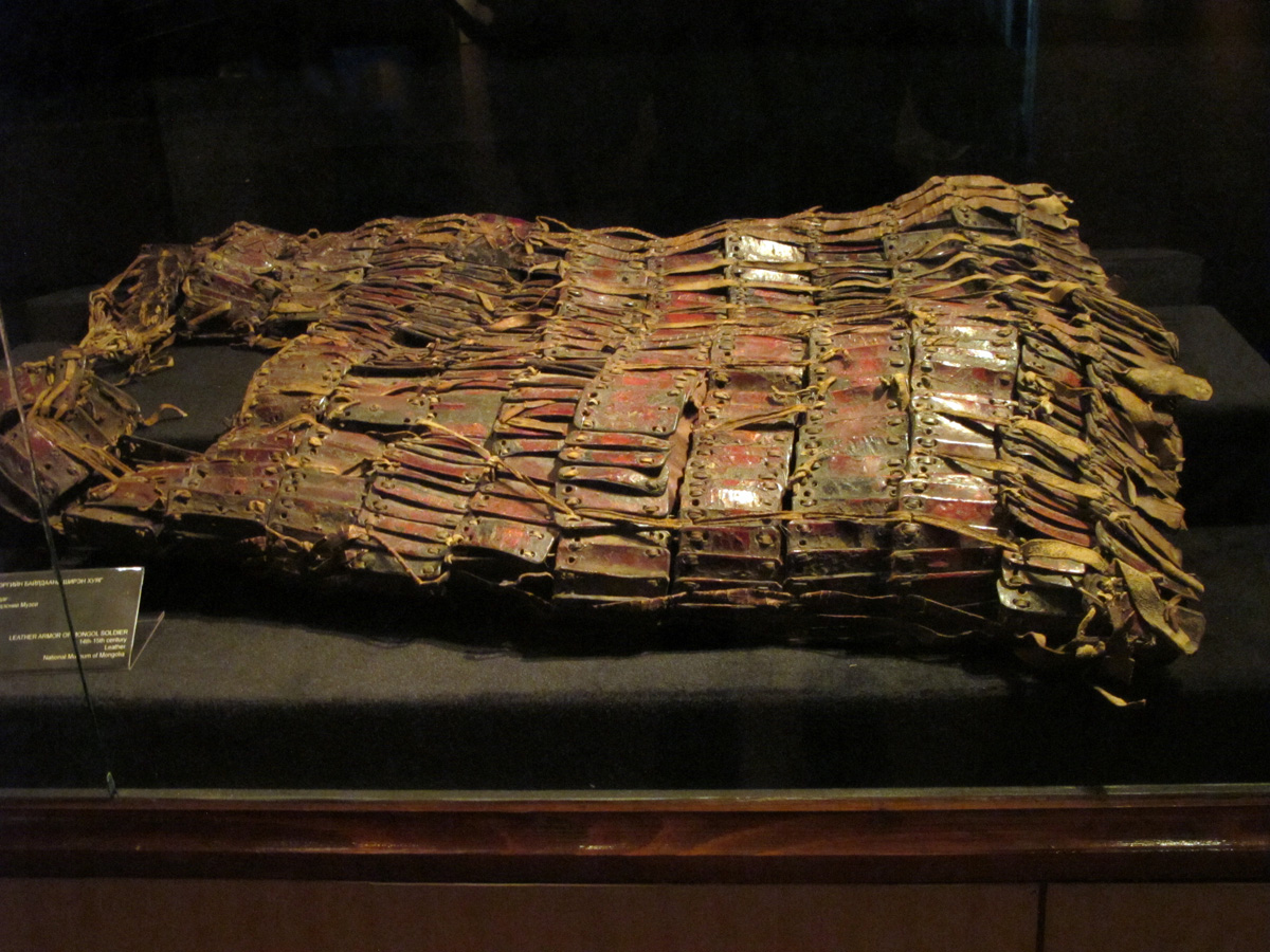 Ulan Bator, 14th-15th c Leather Armor National Museum of Mongolia