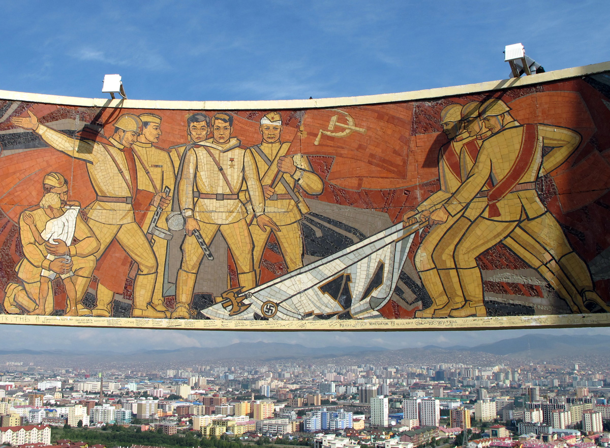 Ulan Bator, Zaisan: WWII Victory With Mongolian Hero of the USSR??
