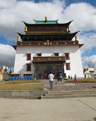 Temple at Gandan Monastery, Ulan Bator, Mongolia 2011