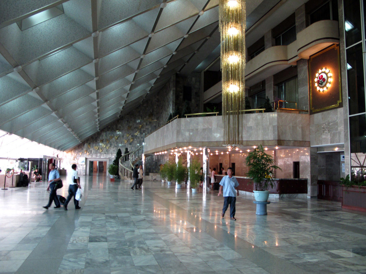 Pyongyang, Yanggakdo Lobby An oasis of prosperity.