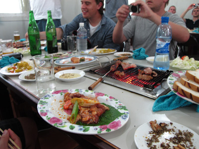 BBQ Lunch, Pyongyang, North Korea 2011