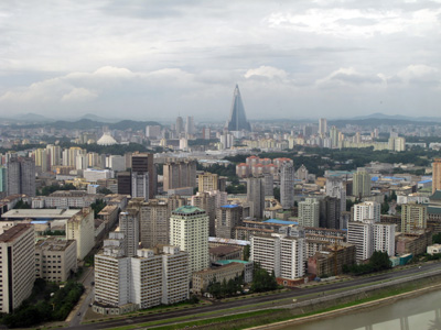 Pyongyang (The roads are not crowded.), North Korea 2011