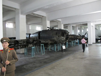 Downed US Plane, War Museum, North Korea 2011
