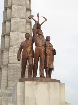 Intellectual, Worker, Peasant., Pyongyang, North Korea 2011