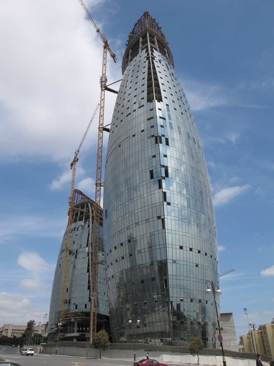 Baku, Flame Towers closeup