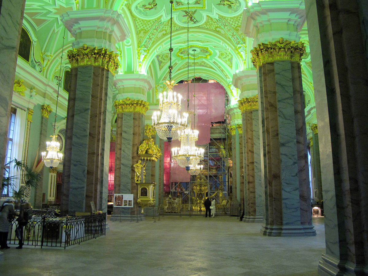 St Petersburg, Peter & Paul interior