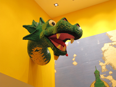 Dragon in Lego Store, Copenhagen, 2011 North Europe