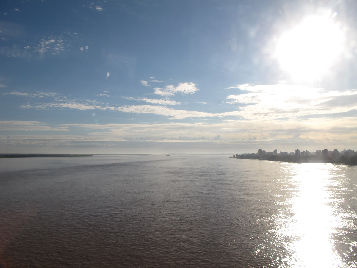 Corrientes, Rio Parana at dusk