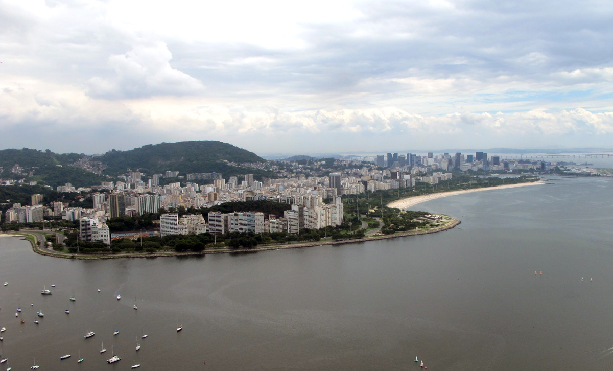 Rio de Janeiro, Hazy view from Sugarloaf