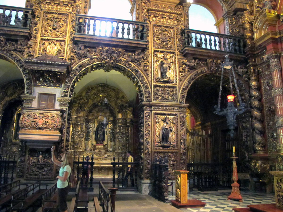 Rio de Janeiro, Mostaeiro de Sao Bento: interior