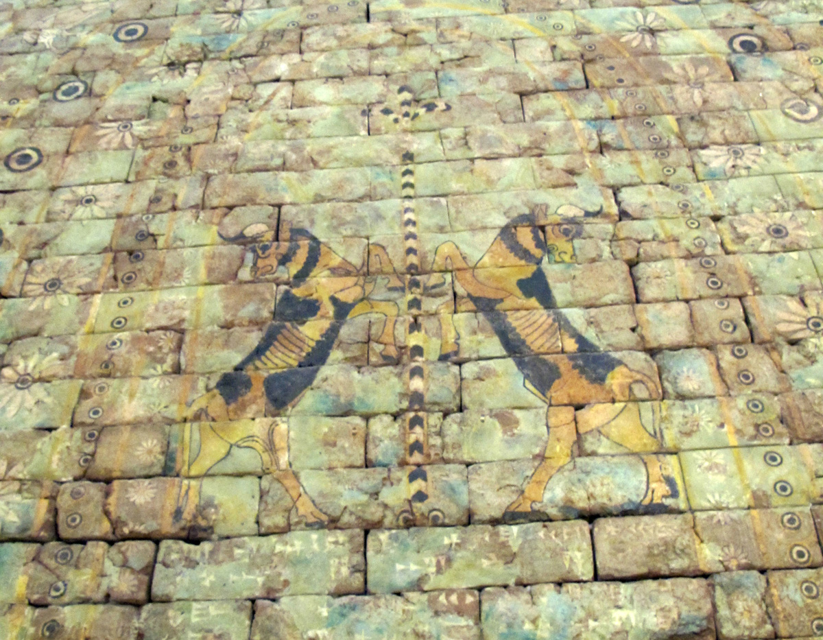 National Museum, Panel of glazed bricks.
