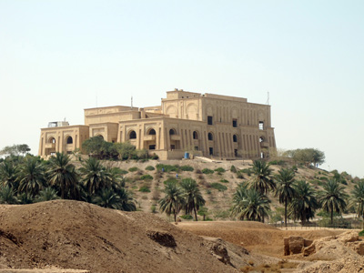 Saddam's Palace, from Babylon, Central Iraq 2012