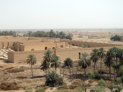 Babylon Rebuilt, from Saddam Palace, Central Iraq 2012
