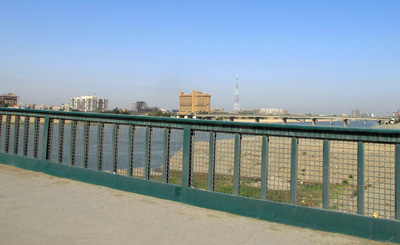 A glimpse of the Tigris, Baghdad, Central Iraq 2012