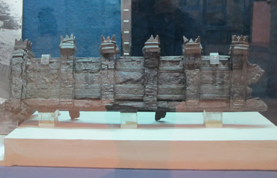 Bronze model of Neo-Assyrian Walls, National Museum, Central Iraq 2012