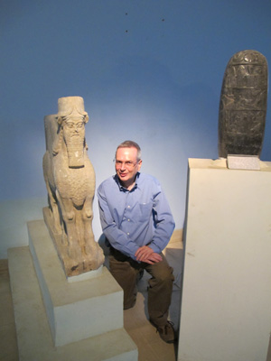Scotsman + Miniature Lamasu, National Museum, Central Iraq 2012