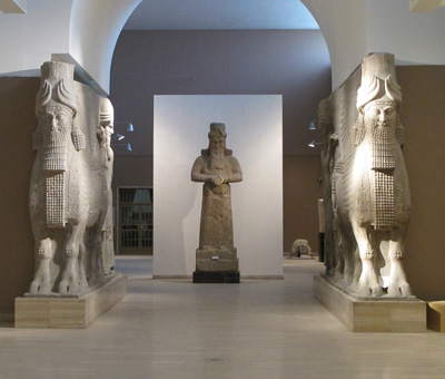 Khorsabad Room: Lamassu + Nabu, National Museum, Central Iraq 2012