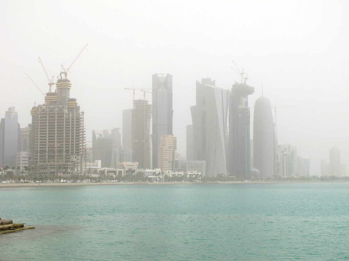 Doha, Hazy Downtown