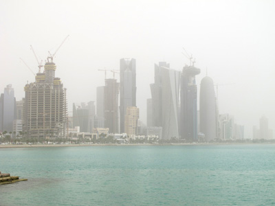 Hazy Downtown, Doha, Gulf States 2012