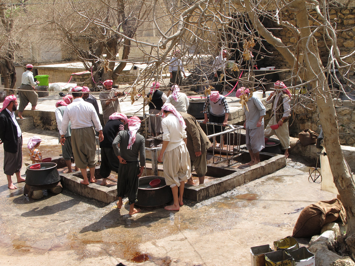 Lalish, Treading out the olive oil