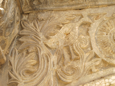 Detail above Shrine entrance, Lalish, Kurdistan 2012