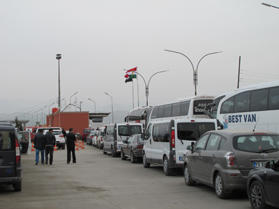 Slow, slow, border crossing., Dohuk, Kurdistan 2012