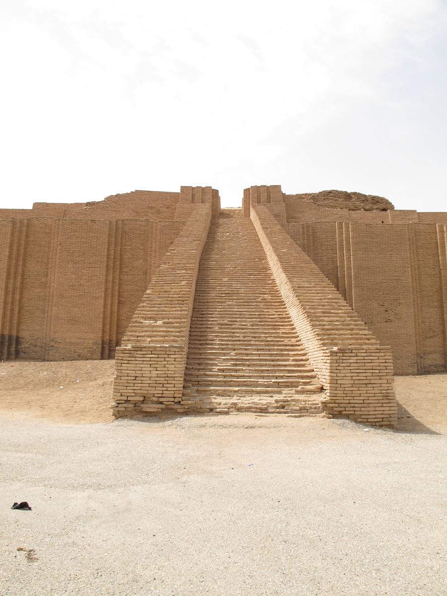 Ur, Restored Ziggurat steps.