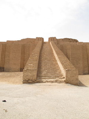 Restored Ziggurat steps., Ur, Mesopotamia 2012