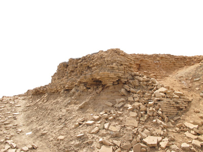 Ziggurat: near top, Ur, Mesopotamia 2012