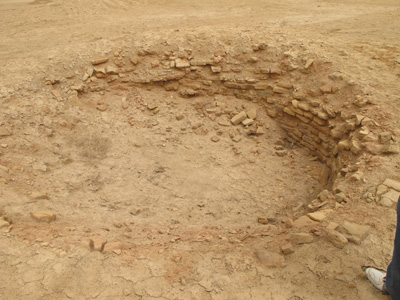 Top of an ancient well., Lagash, Mesopotamia 2012