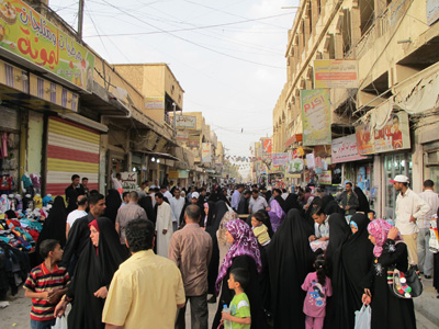 Nasiriyah street scene, Mesopotamia 2012