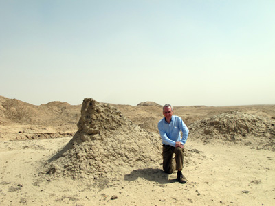 Scotsman at the White Temple, Uruk, Mesopotamia 2012