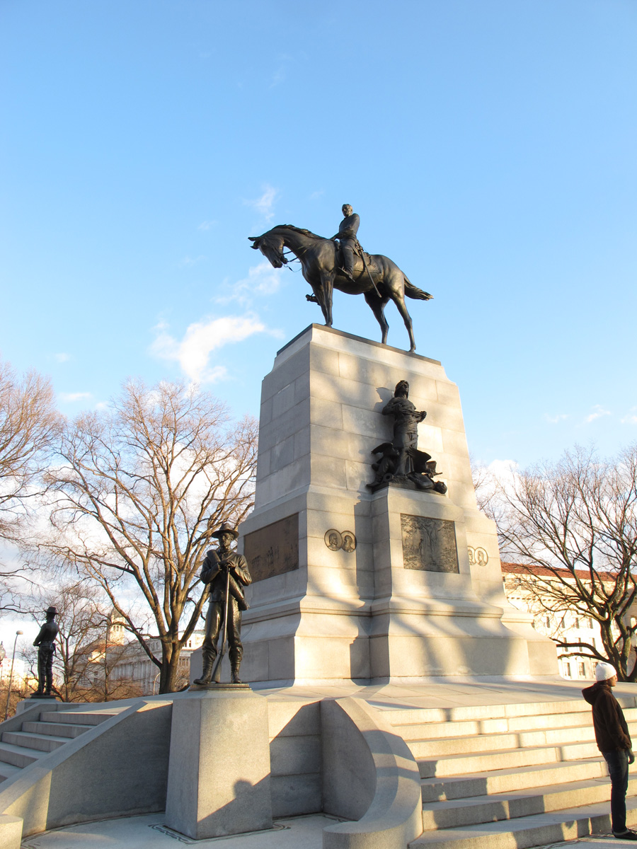 Washington DC, Sherman statue, outside US Treasury