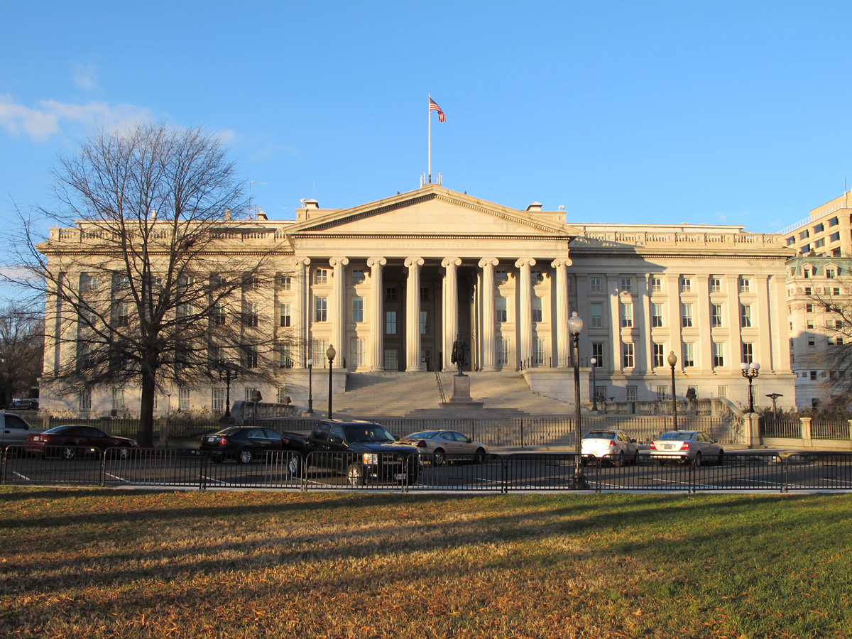 Washington DC, US Treasury