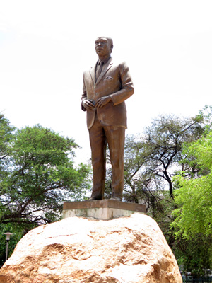 Sir Seretse Khama statue, Gaborone, Botswana 2013