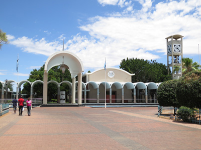 Charming, modest Parliament buildings, Gaborone, Botswana 2013