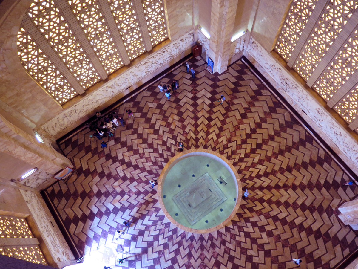 Voortrekker Monument, The view from above, to the Cenotaph