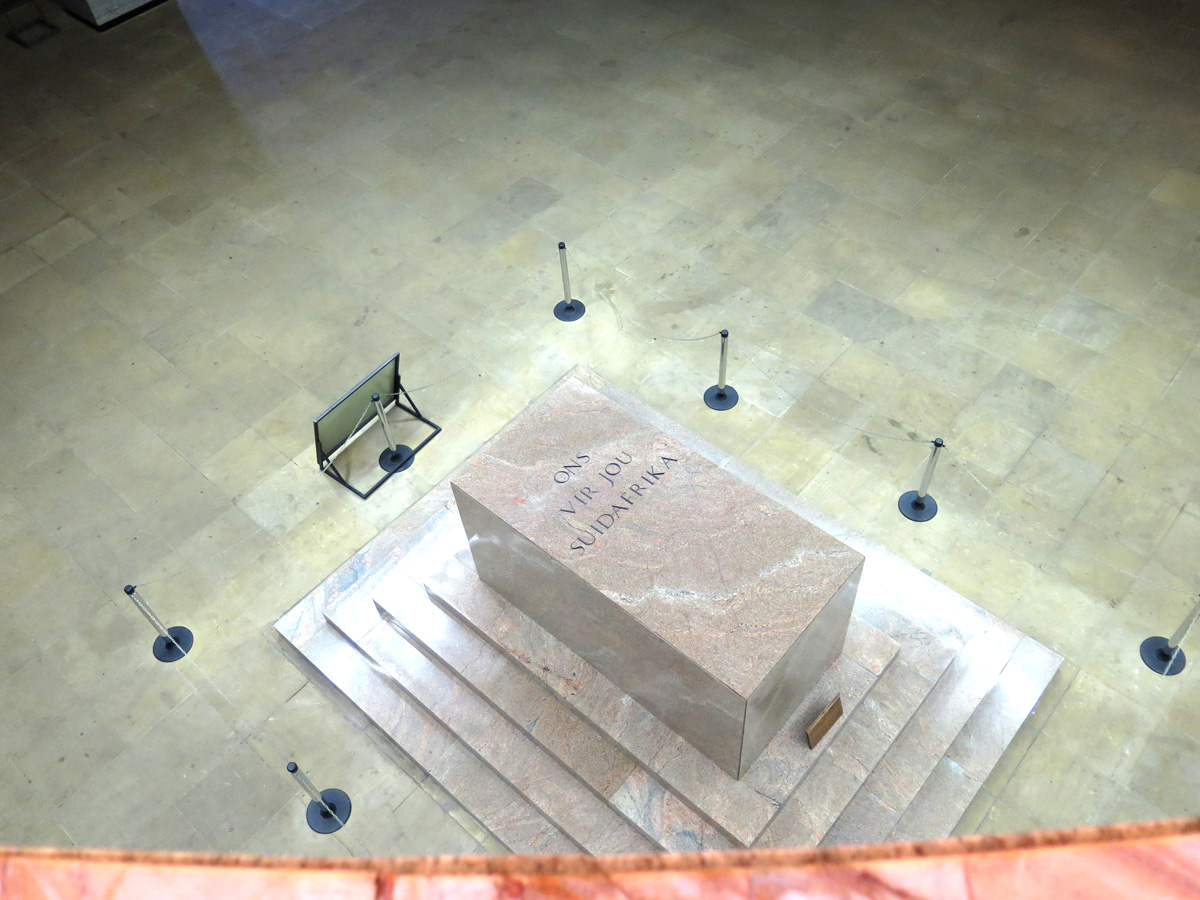 Voortrekker Monument, Voortrekker Cenotaph "We for Thee, South Africa"