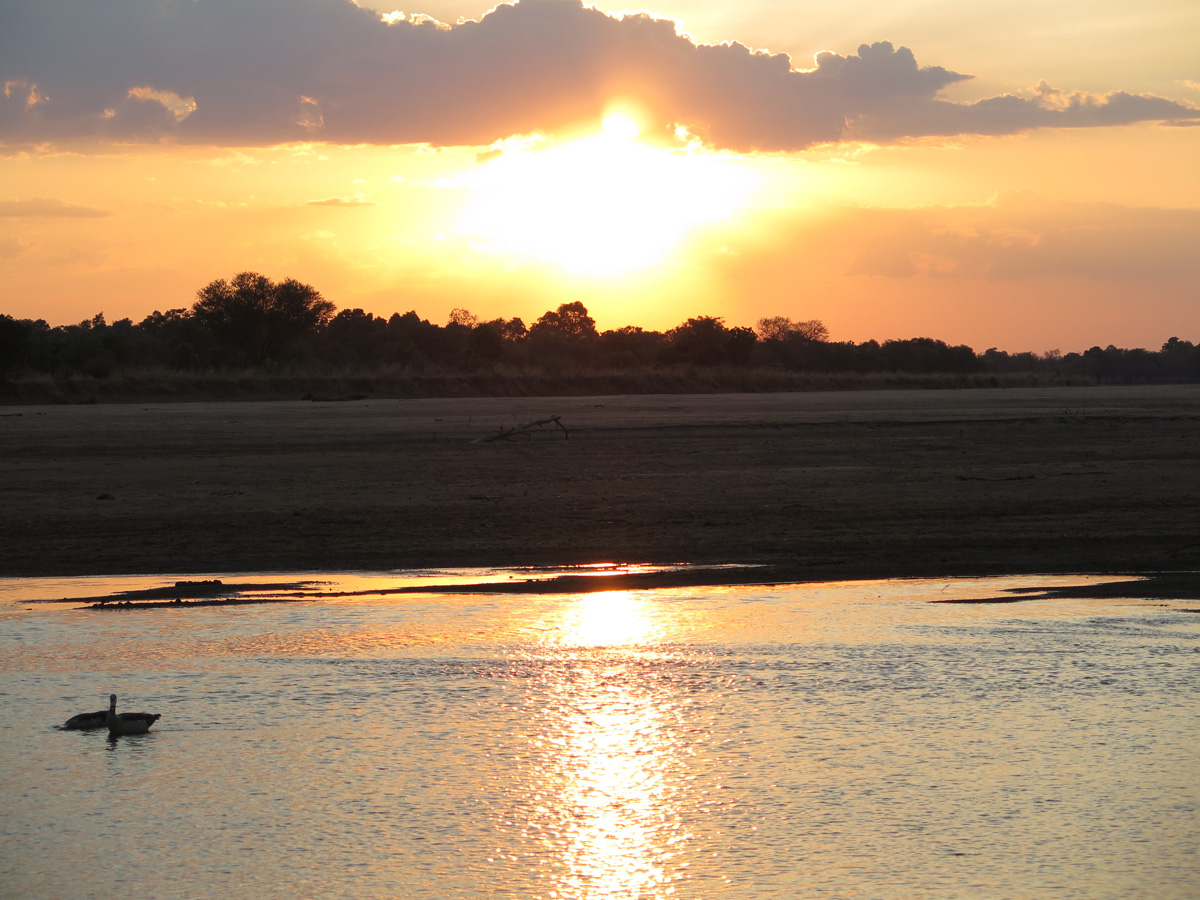 South Luangwa, Sunset over Luangwa