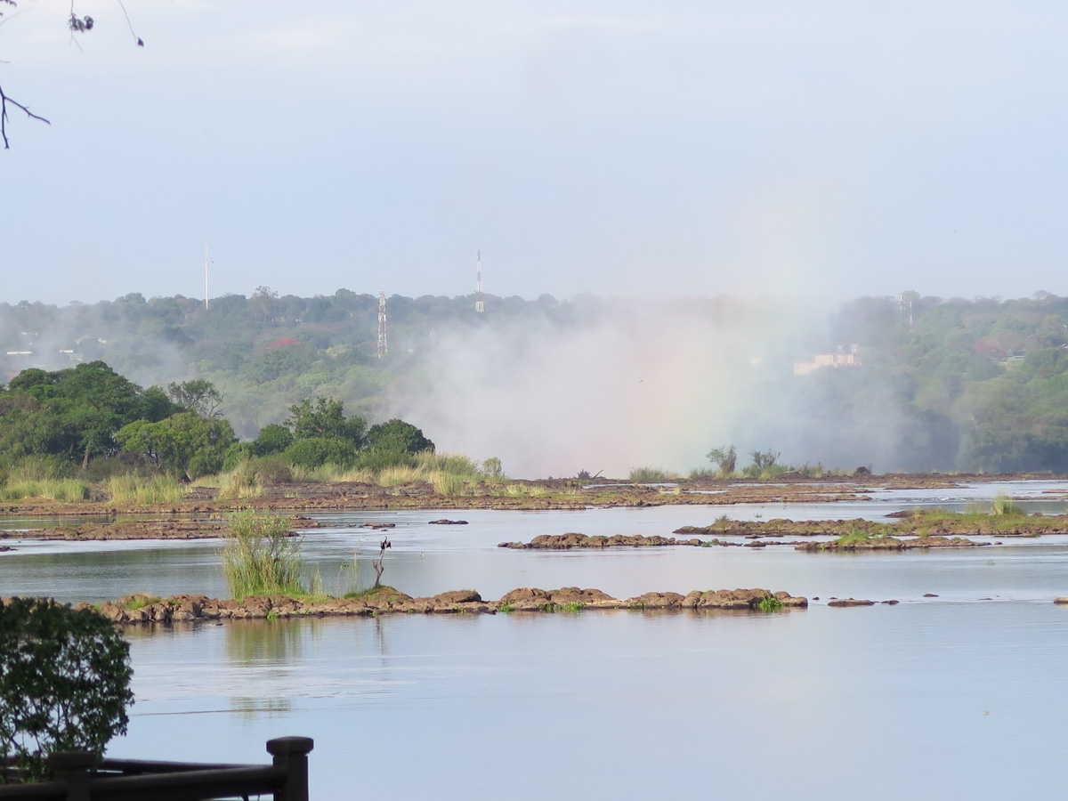Victoria Falls, Victoria Falls spray from Royal Livingstone