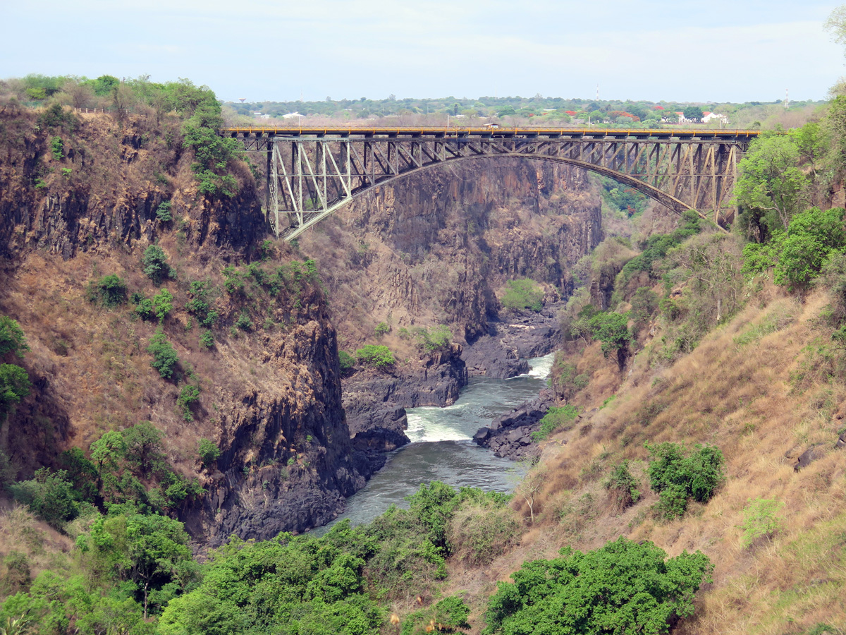 Main Zambia side, Victoria Falls Bridge