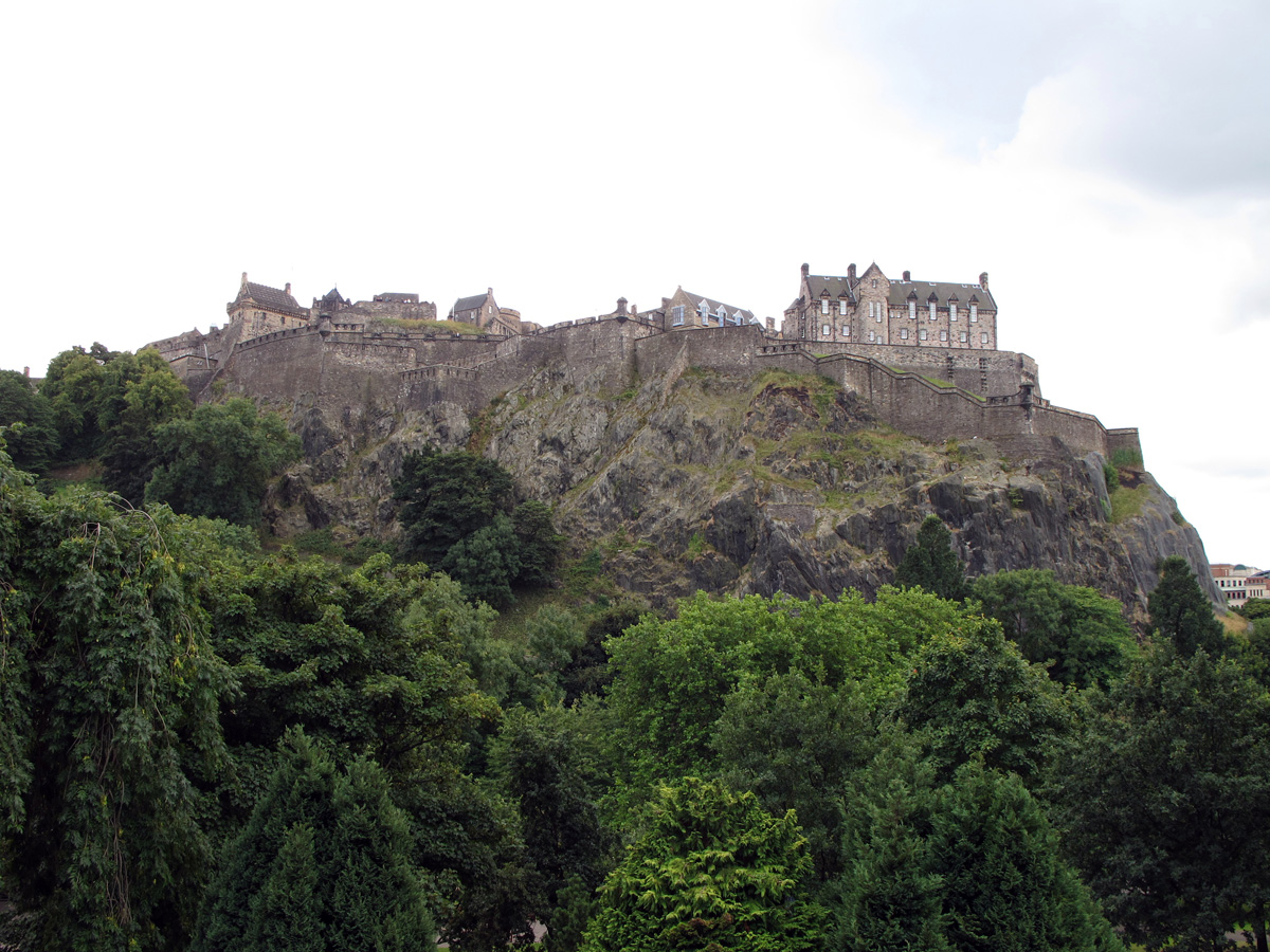 Edinburgh Castle, Castle from Princes Street Gardens