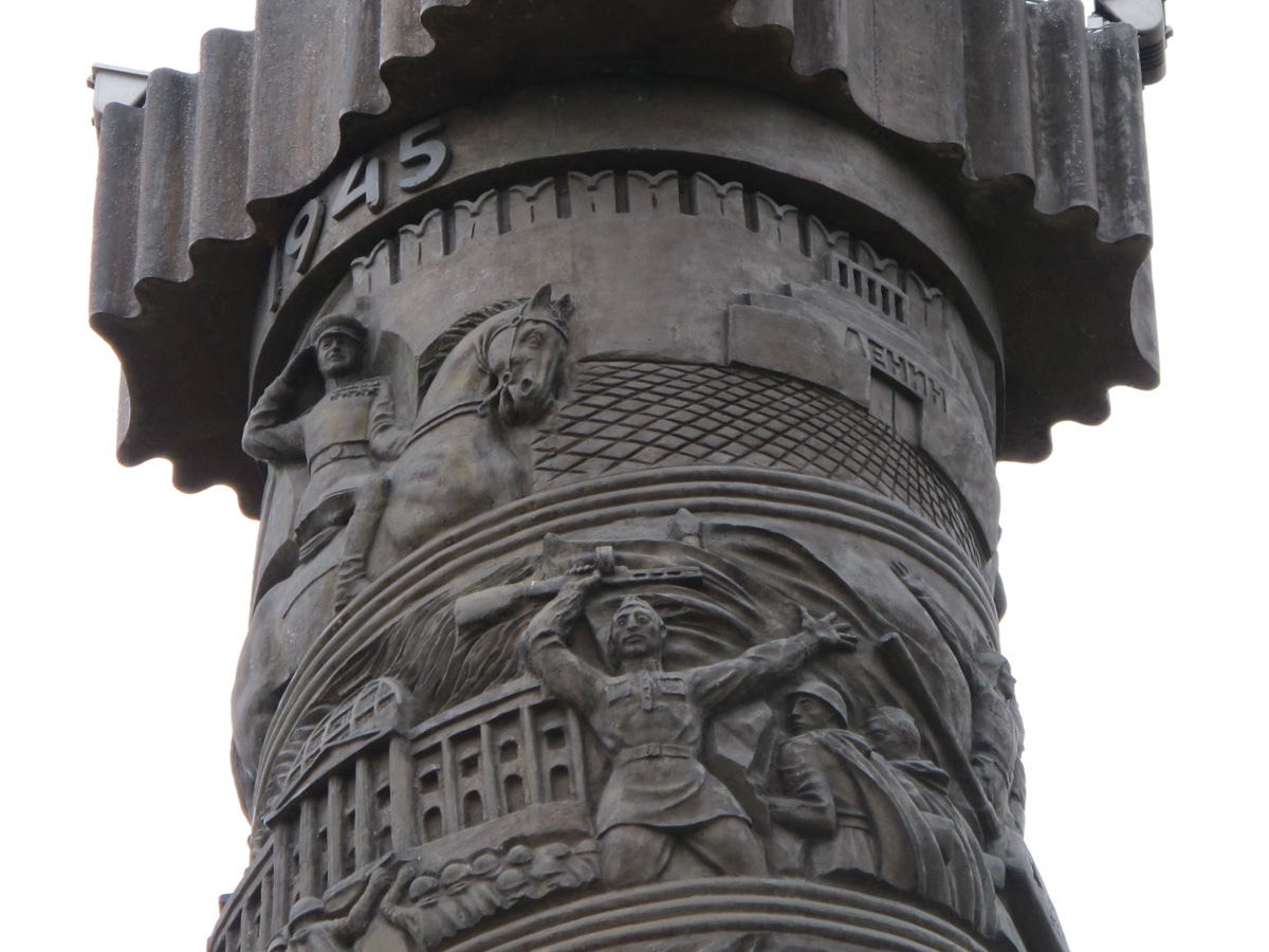 "Memorial to Glory", Zhukov riding into Red Square