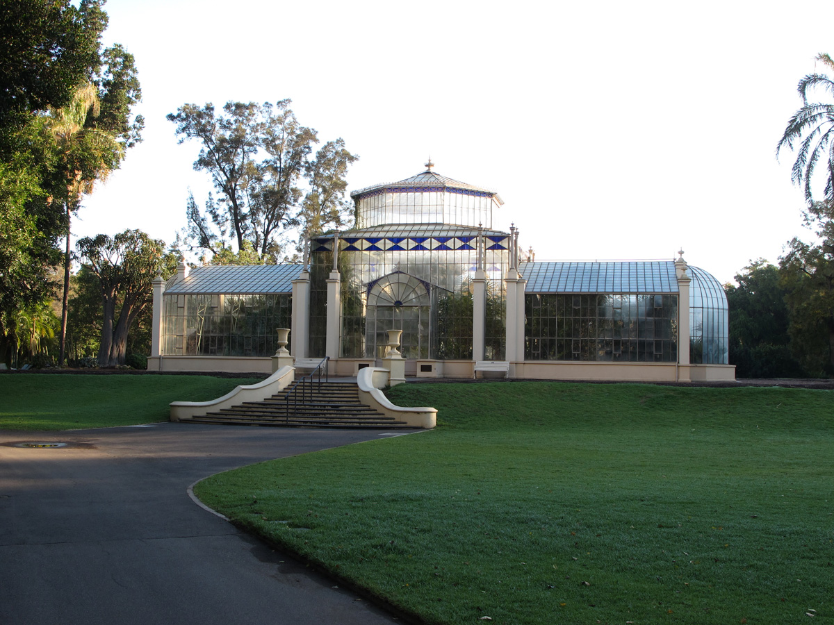 Adwlaide Botanic Gardens, Victorian Palm House Adelaide Botanic Gardens