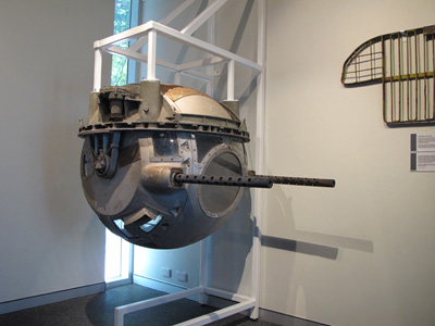 Bomber machine gun turret, Darwin Military Museum, 2013 Australia (North-South)