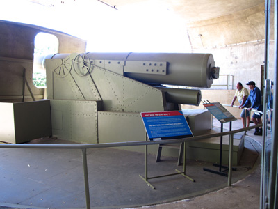 9.2 inch gun emplacement, Darwin Military Museum, 2013 Australia (North-South)